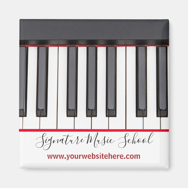 Custom Kids Piano Recital Gifts Magnet (Front)