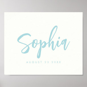 Custom Kid's Room Baby Name Nursery Wall Print