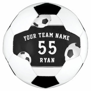 Custom Kids Soccer Ball with Team Name Number