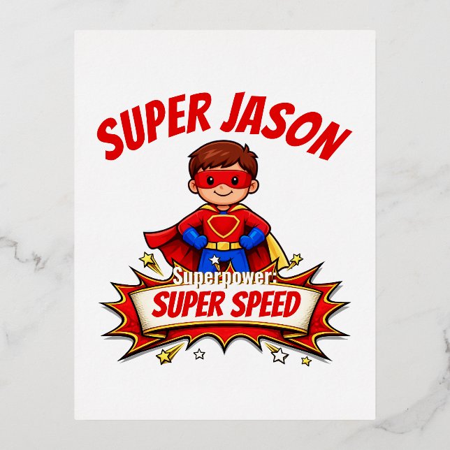 Custom Kids Superhero Name (Front)
