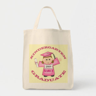 Custom Kindergarten Girl Graduate Tote Bag