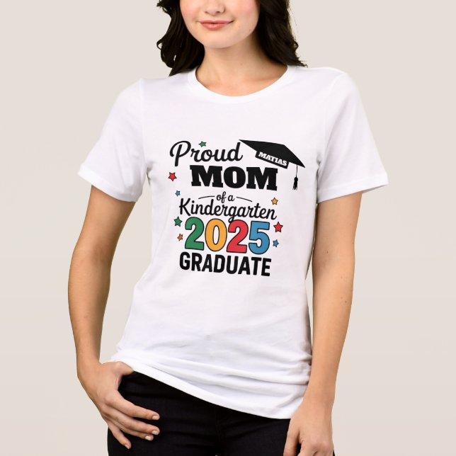 Custom Kindergarten Graduation Tri-Blend Shirt (Front)
