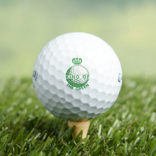 Custom "King" Golfer Personalized Monogram Golf Balls
