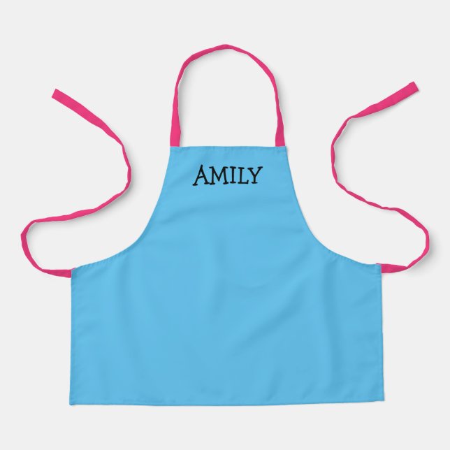 Custom kitchen cooking aprons for small kids (Front)