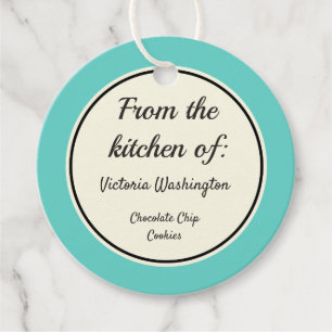 Custom Kitchen Food Holiday Gift Tags