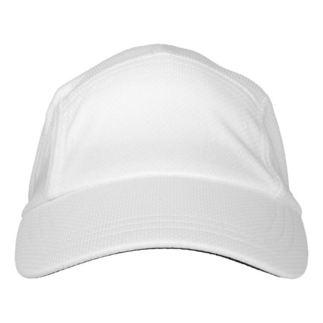 Custom Knit Performance Hat, White Hat (Front)