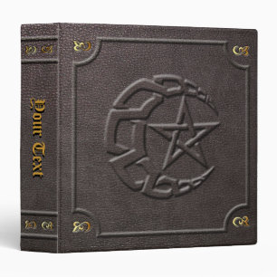 Custom Knotwork Moon & Pentacle Book of Shadows Binder