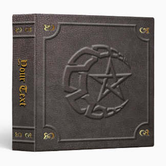 Custom Knotwork Moon & Pentacle Book of Shadows Binder