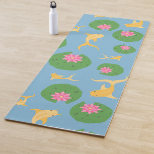 Custom Koi Fish Pond Fitness Meditation  Yoga Mat