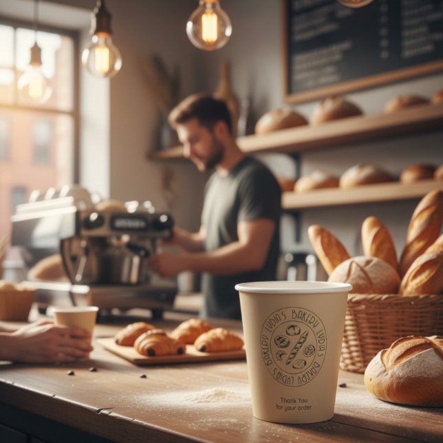Custom Kraft Bakery Paper Cups with Logo  (Creator Uploaded)
