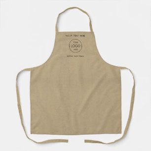 Custom Kraft Business Vendor Logo Modern Logo Apron