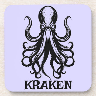 Custom Kraken Octopus Squid Name Personalized Coaster