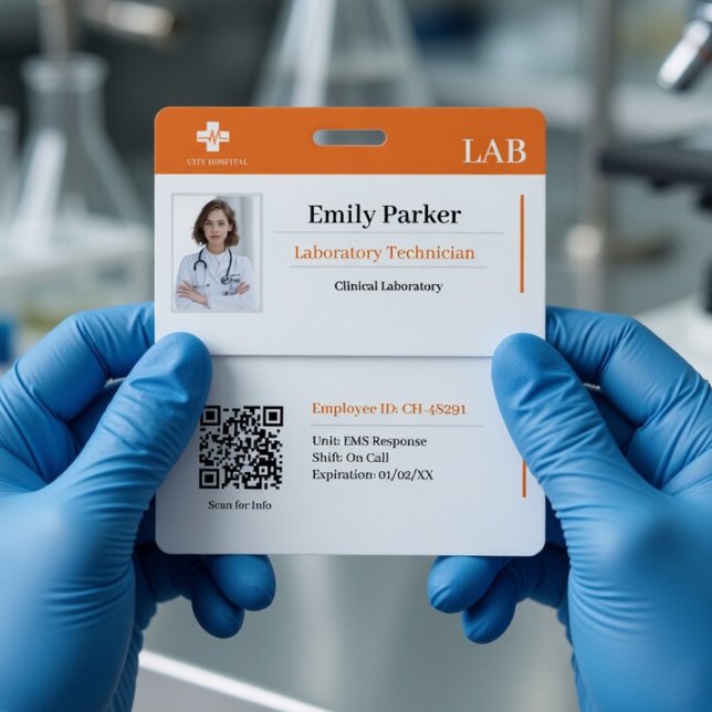 Custom Lab ID Badge Template  (Creator Uploaded)