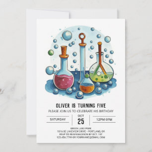Custom Lab Potion Scientist Birthday Invitation