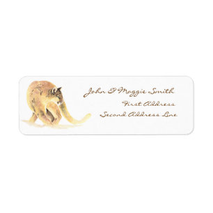 Custom Label Cougar, Puma, Mountain Lion, Animal