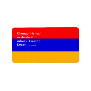 Custom Label with Flag of Armenia