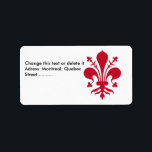 Custom Label with Flag of Florence, Italy<br><div class="desc">Add a refined Italian touch to your packaging or gifts with our Custom Label featuring the flag of Florence, Italy! Emblazoned with the iconic red fleur-de-lis on a white background, this elegant label captures the essence of Florence’s cultural pride and Tuscan elegance. Ideal for envelopes, product packaging, party favours, or...</div>