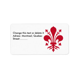 Custom Label with Flag of Florence, Italy