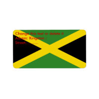 Custom Label with Flag of Jamaica
