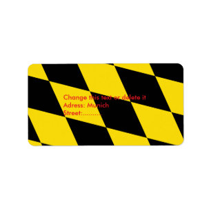 Custom Label with Flag of Munich, Bavaria, Germany