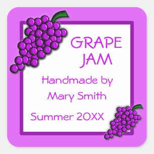 Custom Labels for Homemade Grape Jam