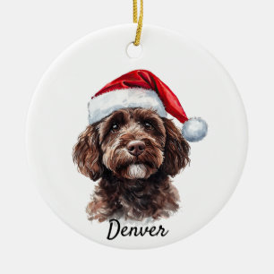 Custom Labradoodle Ceramic Ornament