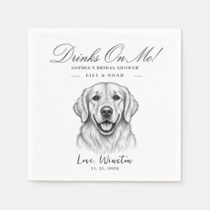 Custom Labrador Bridal Shower Dog Dog animal Mom Napkin