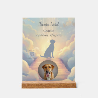 Custom Labrador Retriever Memorial Photo Block
