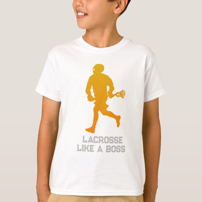 Custom Lacrosse Player  T-Shirt (Front)