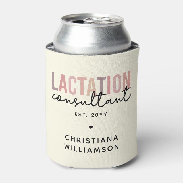 Custom Lactation Consultant Specialist IBCLC Can Cooler (Can Front)