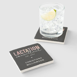 Custom Lactation Consultant Specialist IBCLC Stone Coaster