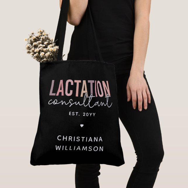 Custom Lactation Consultant Specialist IBCLC  Tote Bag (Close Up)