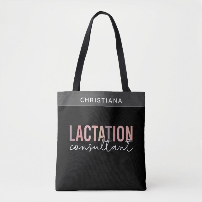 Custom Lactation Consultant Specialist IBCLC  Tote Bag (Front)