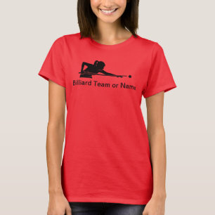 Custom Ladies Billiards Pool League Team Tshirts