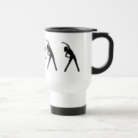 Custom Lady Stretching Excersize Mug