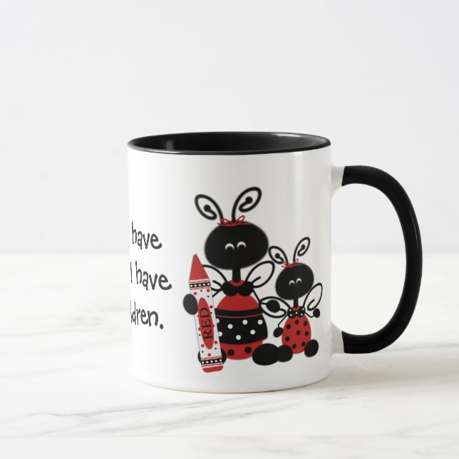 Custom Ladybug Teacher Mug (Right)