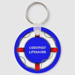 Custom Lake Certified Lifesaver Keychain
