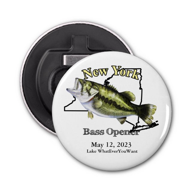 Custom Lake/Date New York Bass Opener (Front)