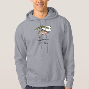 Custom Lake/Date Pennsylvania Trout Opener Light Hoodie