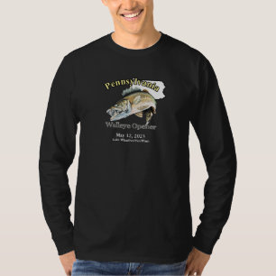 Custom Lake/Date Pennsylvania Walleye Opener Dark T-Shirt