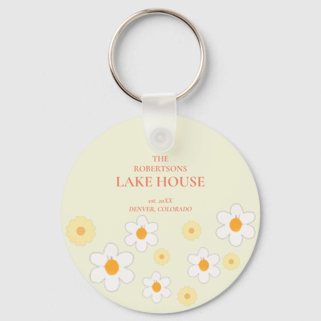 Custom Lake House Keychain (Front)