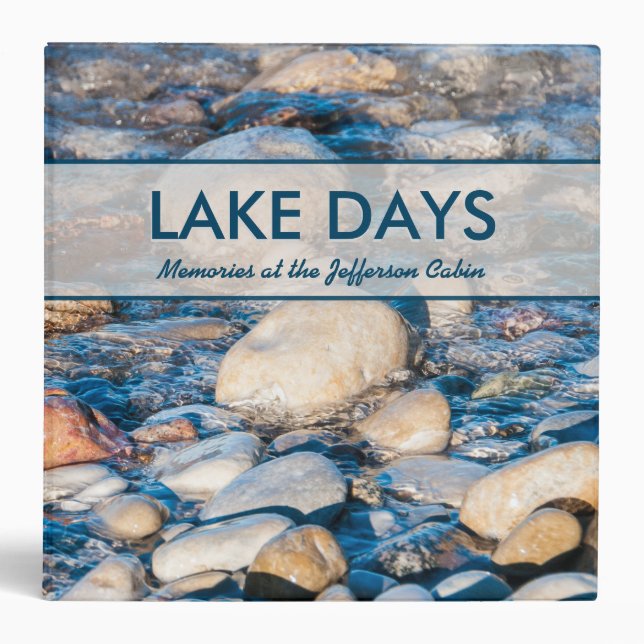 Custom Lake House Memories Book Binder (Front)