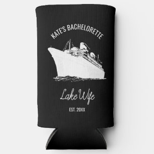 Custom Lake Wife Bachelorette Party Favours Bach  Seltzer Can Cooler
