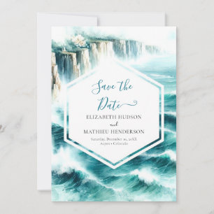 Custom Landscape Nautical Wedding Save The Date