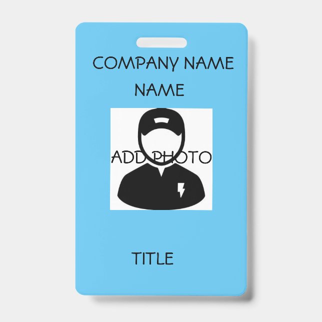 CUSTOM LAPEL LANYARD NAME TAGS BADGE (Front)