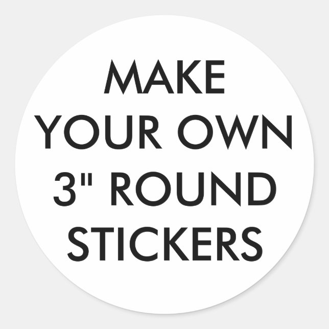 Custom Large Glossy 3" Round Stickers (Front)