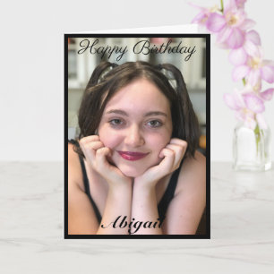 Custom Large Photo Daughter Birthday Card