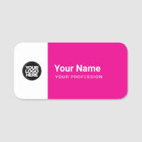 Custom Large Pin Name Tag or Magnetic with Logo