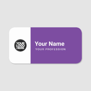 Custom Large Pin Name Tag or Magnetic with Logo
