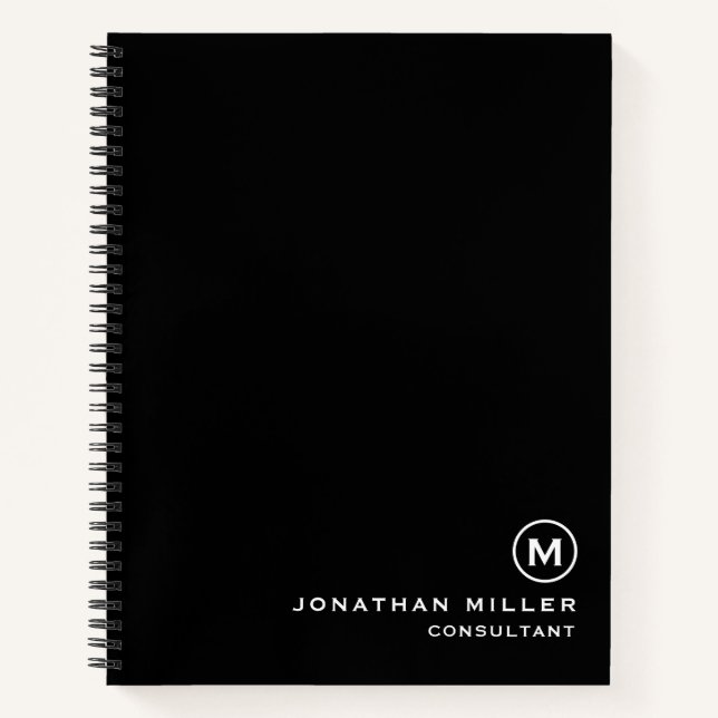 Custom Large Spiral Hardcover 8.5" x 11 Notebook (Front)
